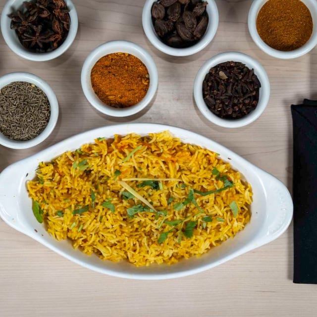 Plain Biryani Rice with Spices.