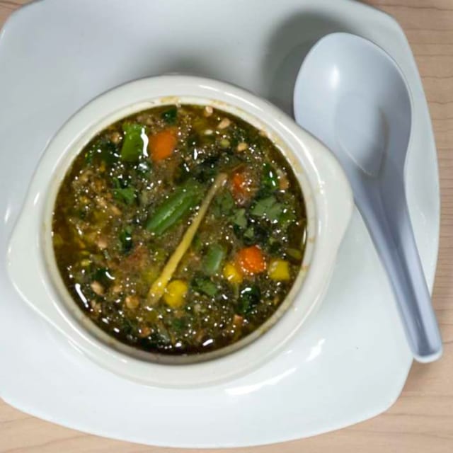 Veg Man Chow Soup.