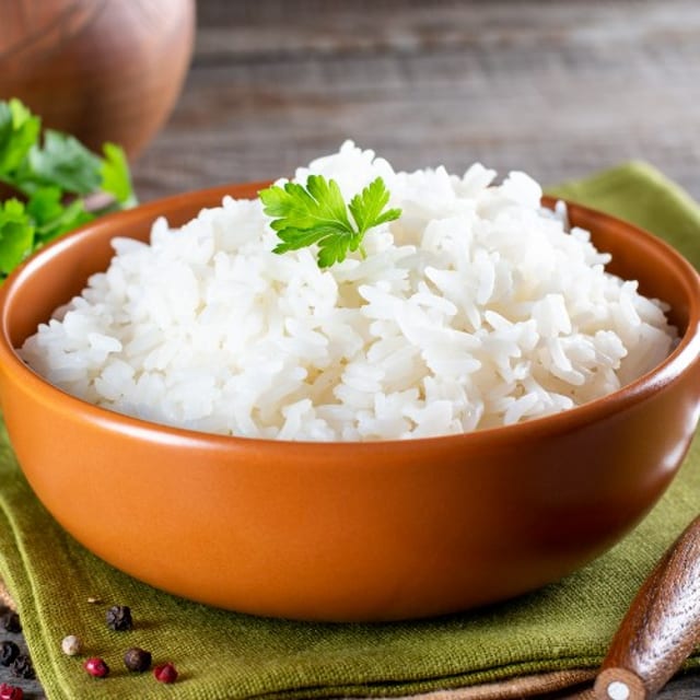 Steamed Rice.